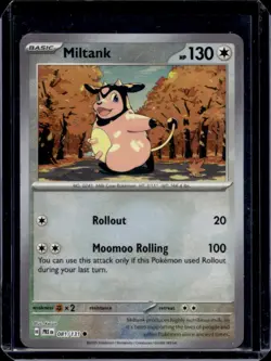 2025 Pokemon Prismatic Evolutions Miltank Reverse Holo Poke Ball #081/131 - Image 1