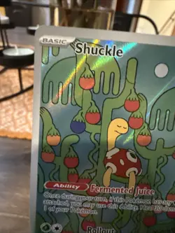 Pokemon TCG Shuckle Holo Mega Evolution Illustration Card - Image 2