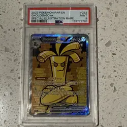 Pokemon Gholdengo EX Special Illustration Rare Holo PSA 9 SV04 252/182 Eng - Image 1