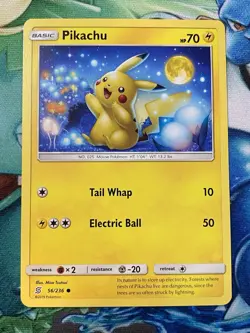Pikachu 56/236 Unified Minds Pokemon Card NM - Image 1