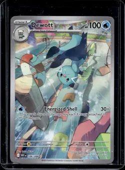 2025 Pokemon White Flare Dewott Illustration Rare #106/086 - Image 1