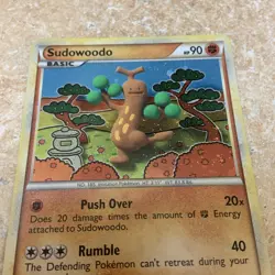 Pokemon Card - Sudowoodo Unleashed 9/95 Holo Rare LP - Image 2