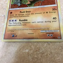 Pokemon Card - Sudowoodo Unleashed 9/95 Holo Rare LP - Image 4