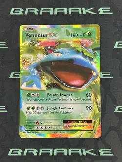2016 Pokemon XY Evolutions Venusaur EX #1 Holo Rare - Image 1