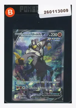 Pokemon Rapid Strike Urshifu V Full Art 2021 153/163 Battle Styles English - Image 1
