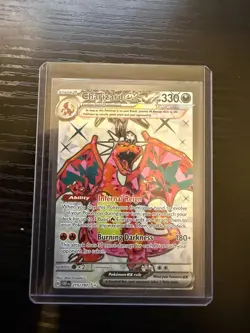 2023 Pokemon SV Obsidian Flames OBF EN Charizard ex #215/197 NM - Image 1