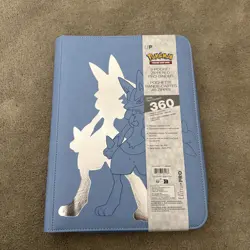 Elite Series Lucario 9 Pocket Zippered PRO Binder for Pokemon Holds 360 Cards - Image 1