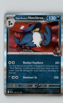 Team Rocket's Honchkrow (Holo Rare) Ascended Heroes Pokemon TCG- 127/217 - Image 1