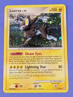 Luxray - 7/130 - Holo Rare Diamond & Pearl - Pokemon Card - LP - Image 1