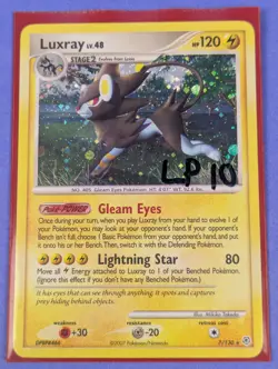 Luxray - 7/130 - Holo Rare Diamond & Pearl - Pokemon Card - LP - Image 3