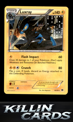 Luxray 46/99 Pokemon Holo Rare Next Destinies Card NM - Image 1