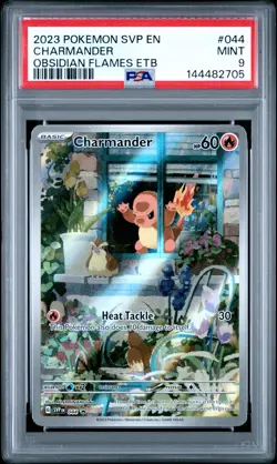 2023 POKEMON SVP EN-SV BLACK STAR PROMO #044 CHARMANDER PSA 9 - Image 1