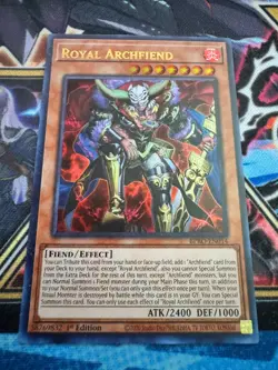Yu-Gi-Oh! Royal Archfiend - Ultra Rare 1st Edition Near Mint - BPRO-EN014 - Image 1