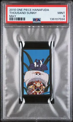 2010 ONE PIECE HANAFUDA MAY THOUSAND SUNNY PSA 9 - Image 1