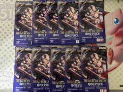 One Piece TCG The Azure Sea’s Seven OP-14 Sleeved Booster Pack Lot Of 10 sealed - Image 1