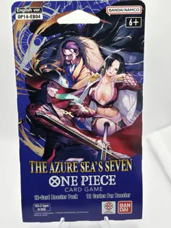 One Piece TCG The Azure Sea’s Seven OP-14 Sleeved Booster Pack Lot Of 10 sealed - Image 2