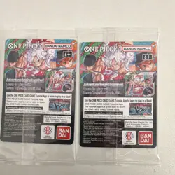One Piece US Voyage Monkey D. Luffy College Basketball Promo 2 Cards Holo - Image 2