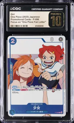 2025 ONE PIECE JPN FOCUS ON "ONE PIECE FAN LETTER" GIRL CGC 10 PRISTINE - Image 1