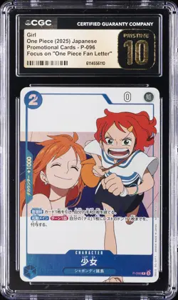 2025 ONE PIECE JPN "ONE PIECE FAN LETTER" GIRL CGC 10 PRISTINE - Image 1