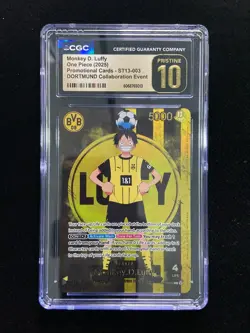 2025 One Piece BVB X One Piece Match Day Monkey D Luffy #003 CGC 10 Gold WA12 - Image 1
