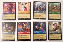 Disney Lorcana Theme: Mickey Mouse Theme Lot of 8 cards - Image 1