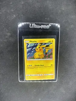 Pikachu - SM206 - Black Star Holo Rare Promo - Pokemon Card - NM - Image 1