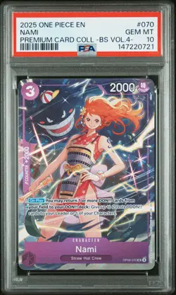 2025 ONE PIECE PREM CARD COLL -BEST SELECTION VOL.4 - #070 NAMI PSA 10 - Image 1