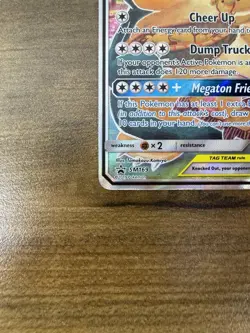 Pokemon TCG Eevee & Snorlax GX SM169 Sun And Moon MP Tag Team Promo Card - Image 2