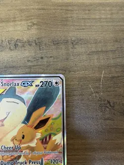 Pokemon TCG Eevee & Snorlax GX SM169 Sun And Moon MP Tag Team Promo Card - Image 5