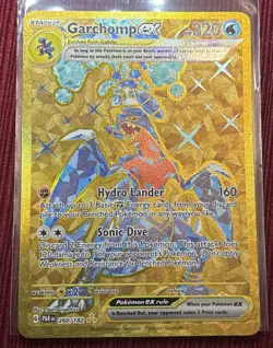 Pokemon Garchomp EX TCG Holo Ultra Rare Card 219/182 Paradox Rift - Image 1