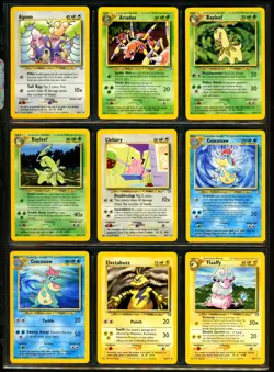 2000 Pokemon NEO GENESIS Set COMPLETE Uncommon Common NON HOLO Cards Lot NM MINT - Image 2