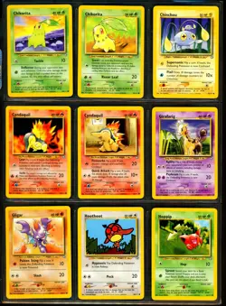 2000 Pokemon NEO GENESIS Set COMPLETE Uncommon Common NON HOLO Cards Lot NM MINT - Image 5
