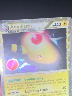 Ampharos 105/123 PRIME - Heart Gold Soul Silver Pokemon Card - LP - Image 2