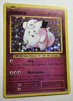 Pokemon TCG Card Clefairy 63/108 XY Evolutions Holo Rare - Image 2