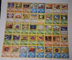 Base Set Jungle Fossil Set VTG 101 Pokemon Cards Lot Mp/LP - Image 1