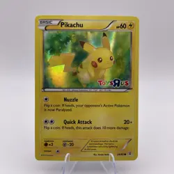 Pikachu 26/83 Toys R Us Promo Pokemon Card Holo Stamped W/ Insert - Image 1
