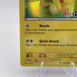 Pikachu 26/83 Toys R Us Promo Pokemon Card Holo Stamped W/ Insert - Image 5