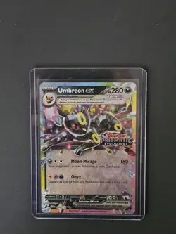 Pokemon TCG Prismatic Evolutions Umbreon EX Stamped Promo Card 060/131 - Image 1