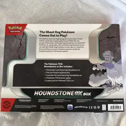 NEW 2024 Pokemon TCG Houndstone ex Box 4 Booster Packs 2 Promo Cards - Image 2
