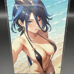 Clorinde Genshin Impact Anime Waifu Card Doujin ACG Goddess Holo - Image 1