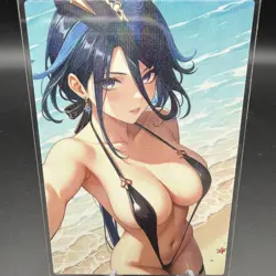 Clorinde Genshin Impact Anime Waifu Card Doujin ACG Goddess Holo - Image 2