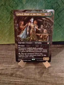 Lathril Blade of the Elves Borderless Foundations NM Pack Fresh - Image 1