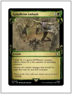 1x Galadhrim Ambush, Showcase Scrolls, LOTR, Magic MTG NM - Image 1
