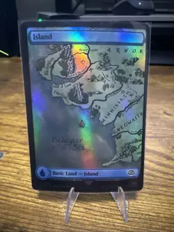 MTG Island The Lord of the Rings: Tales of Middle-earth 275 Foil Full Art Land - Image 1