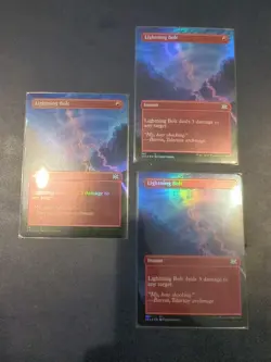 Lightning Bolt (Borderless) Double Masters 2022 Foil - Image 1