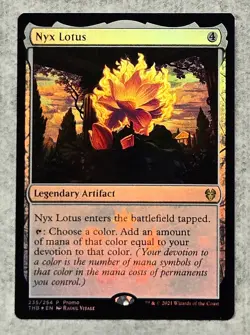 2021 Magic The Gathering Nyx Lotus #235/254 promo mint never played - Image 1