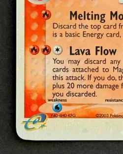 Pokemon Magcargo ex Holo #95/97 Rare 2003 Lightly Played - Image 4