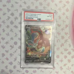 Pokemon Charizard V Full Art Ultra Rare Holo 154/172 Brilliant Stars PSA 8 - Image 1