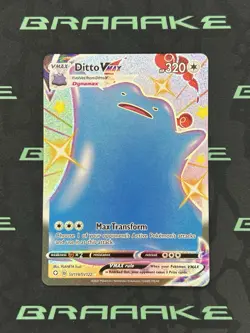 2021 Pokemon Shining Fates Shiny Ditto VMAX #SV119 Shiny Vault Full Art - Image 1
