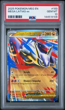 2025 POKEMON MEG EN-MEGA EVOLUTION #100 MEGA LATIAS EX PSA 10 - Image 1